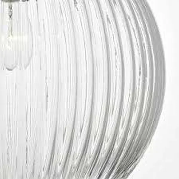 Tamara 1lt Pendant Satin Nickel & Ribbed Glass