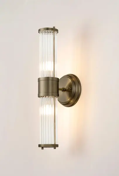 Appeal Up & Down Wall Light in Antique Brass