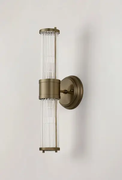 Appeal Up & Down Wall Light in Antique Brass