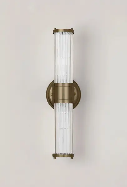 Appeal Up & Down Wall Light in Antique Brass