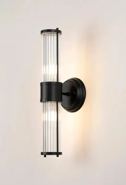 Appeal Up & Down Wall Light in Satin Black