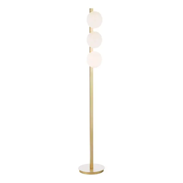 Tauri Gold & Opal Glass Floor Lamp