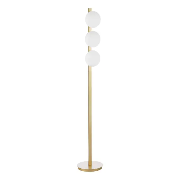 Tauri Gold & Opal Glass Floor Lamp