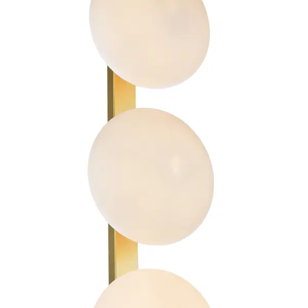 Tauri Gold & Opal Glass Floor Lamp