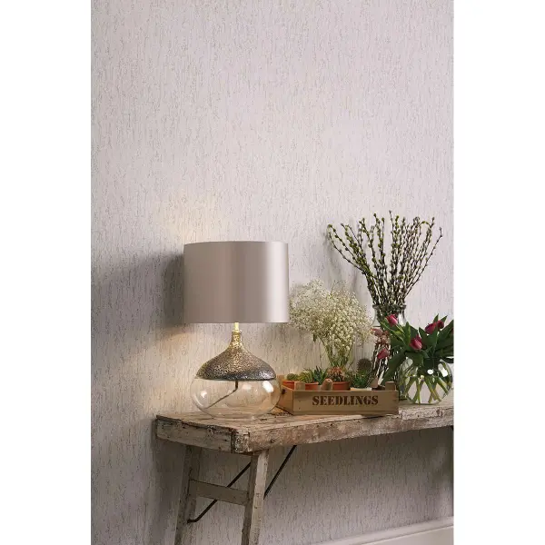 Teardrop Table Lamp in Pewter Finish