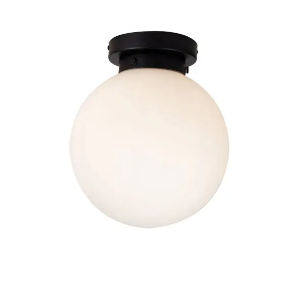 Vanity 1 Light Flush Matt Black IP44