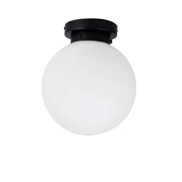 Vanity 1 Light Flush Matt Black IP44