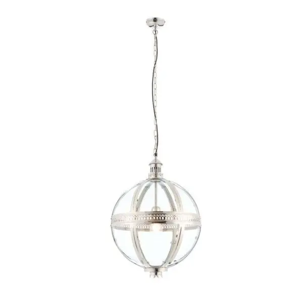 Vienna 410mm Nickle Plated Brass Pendant