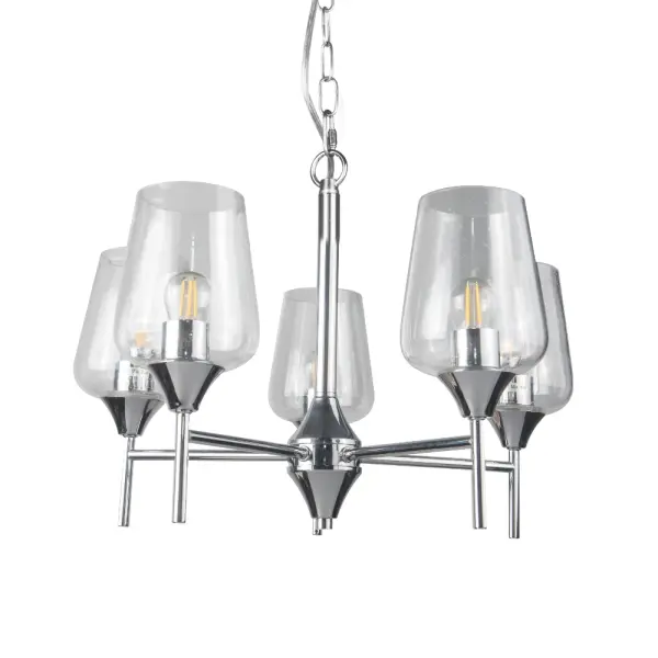 Vino 5 Light Polished Chrome Pendant