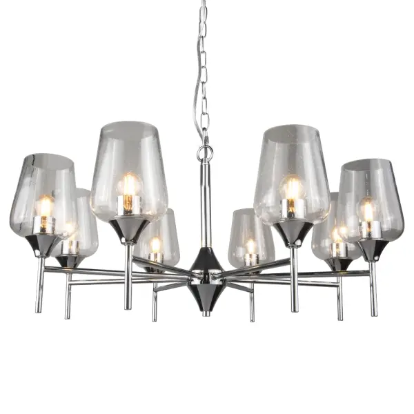 Vino 8 Light Polished Chrome Pendant