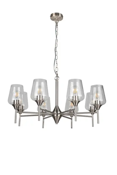 Vino 8 Light Satin Chrome Pendant