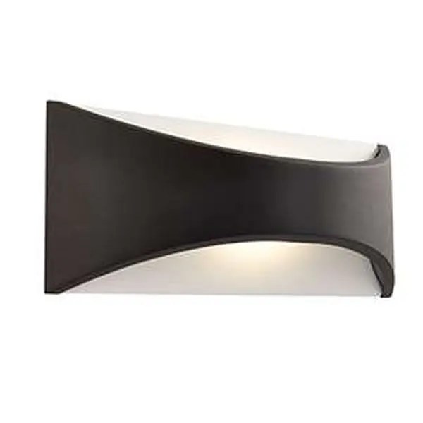 Vulcan 300mm Black Up & Down Light IP65 CCT