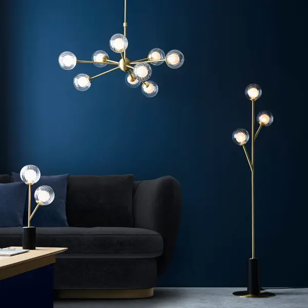 March Table Lamp in Satin Brass