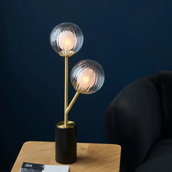 March Table Lamp in Satin Brass