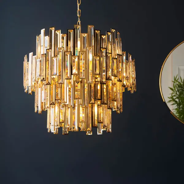 Viviana 15 Light Gold & Champagne Chandelier
