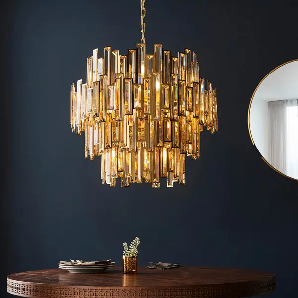 Viviana 15 Light Gold & Champagne Chandelier