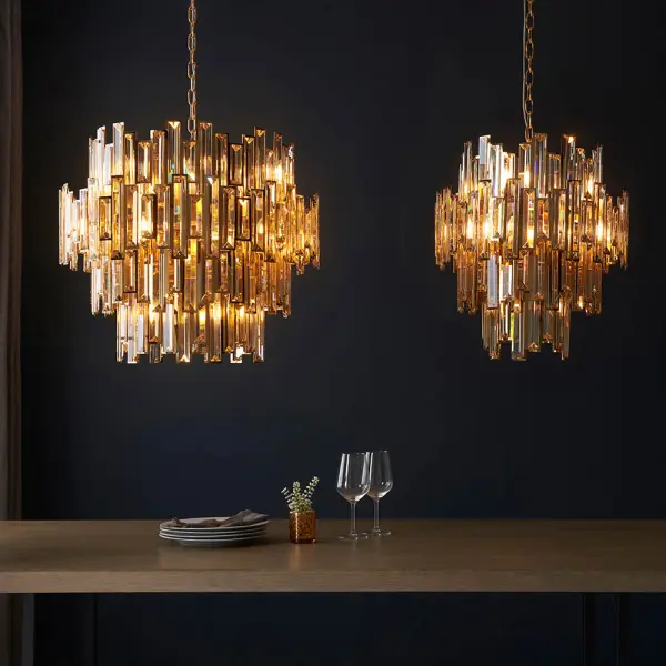 Viviana 15 Light Gold & Champagne Chandelier