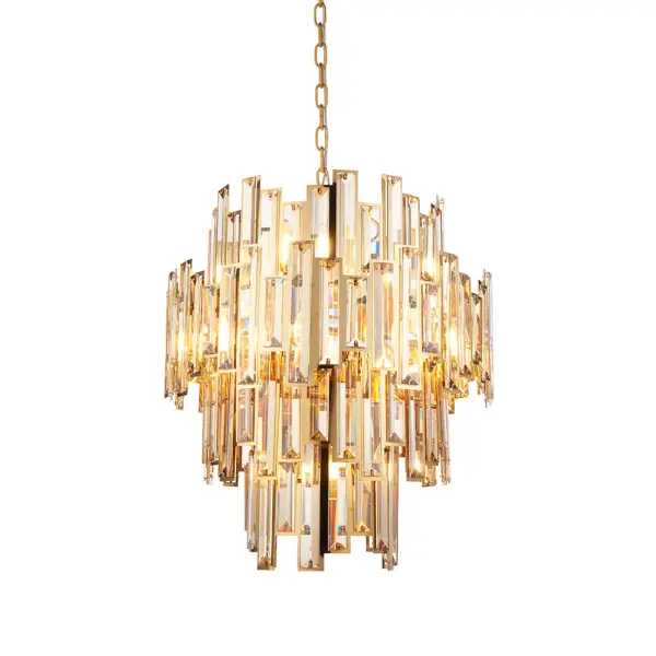 Viviana 12 Light Gold & Champagne Chandelier