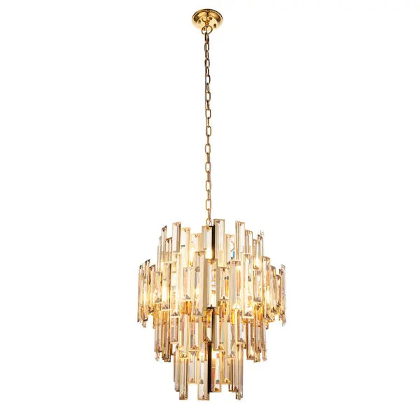 Viviana 12 Light Gold & Champagne Chandelier