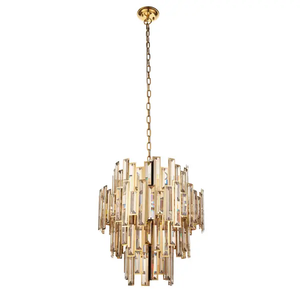 Viviana 12 Light Gold & Champagne Chandelier