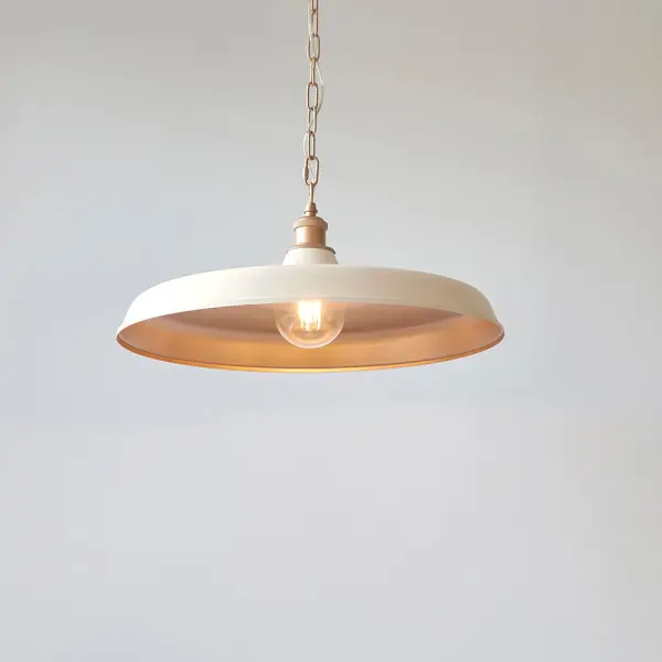 Marie Warm White & Satin Brass Single Pendant