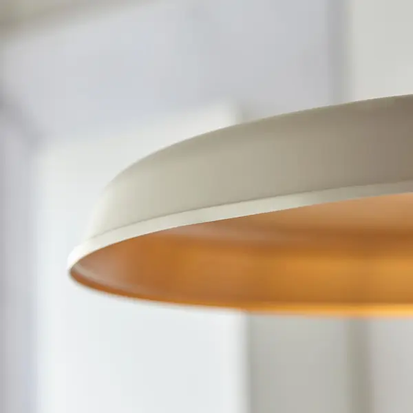 Marie Warm White & Satin Brass Single Pendant