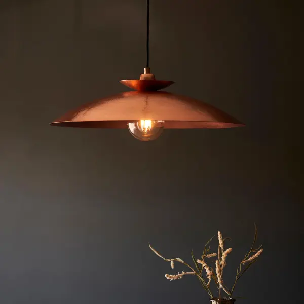 Craft Copper Hammered Pendant