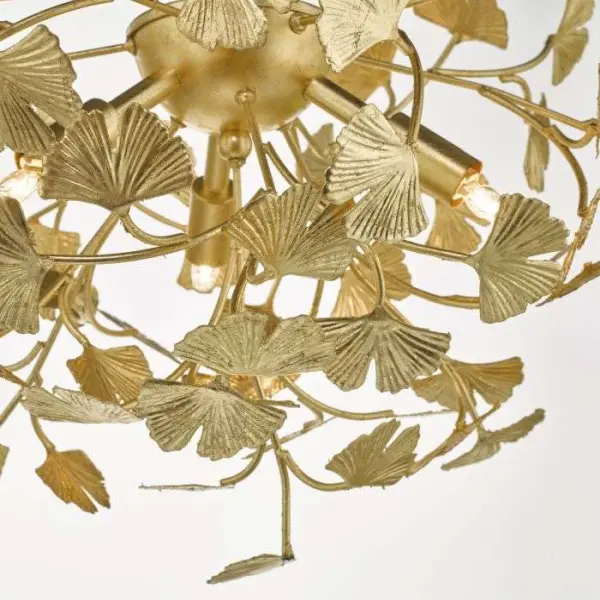 Yadira 4lt Semi Flush Gold Effect