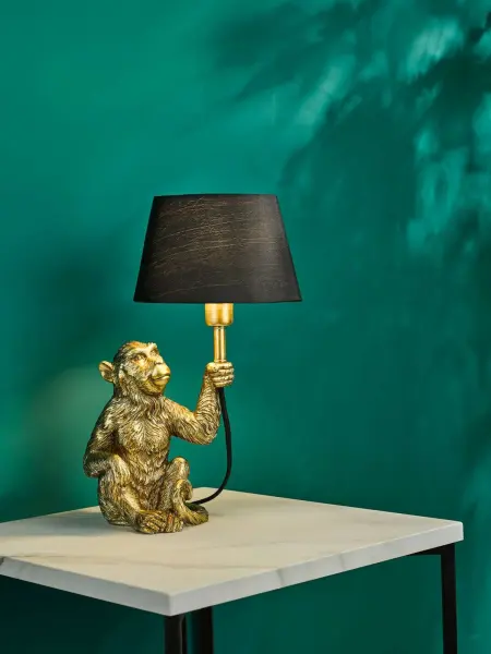 Zira Gold Table Lamp C/W Shade