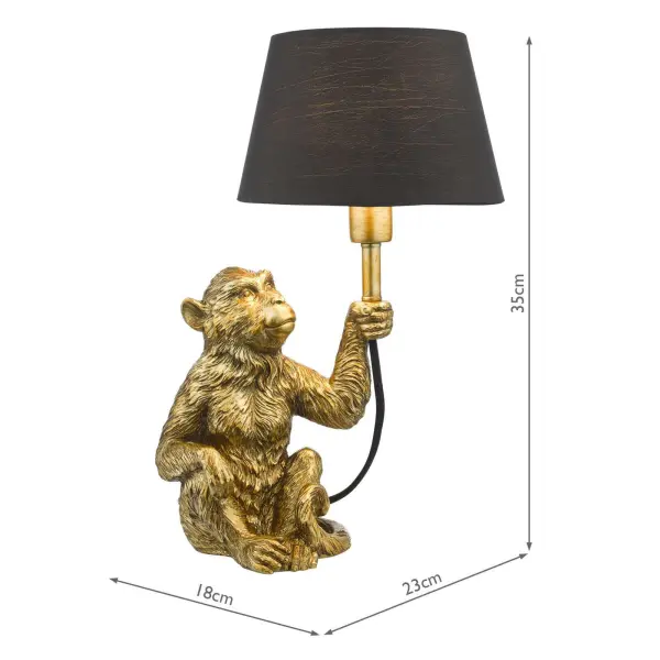 Zira Gold Table Lamp C/W Shade