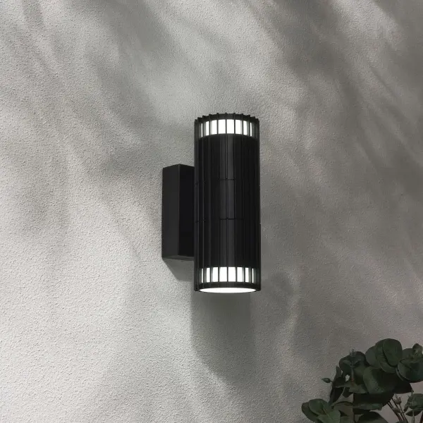 Muto Up & Down Black Wall Light