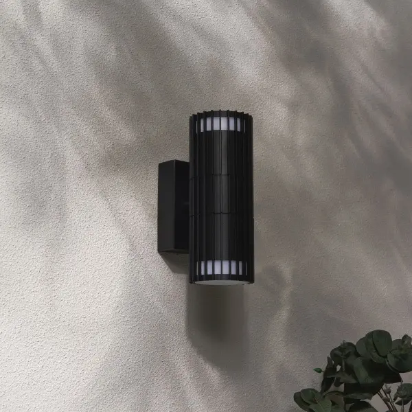Muto Up & Down Black Wall Light