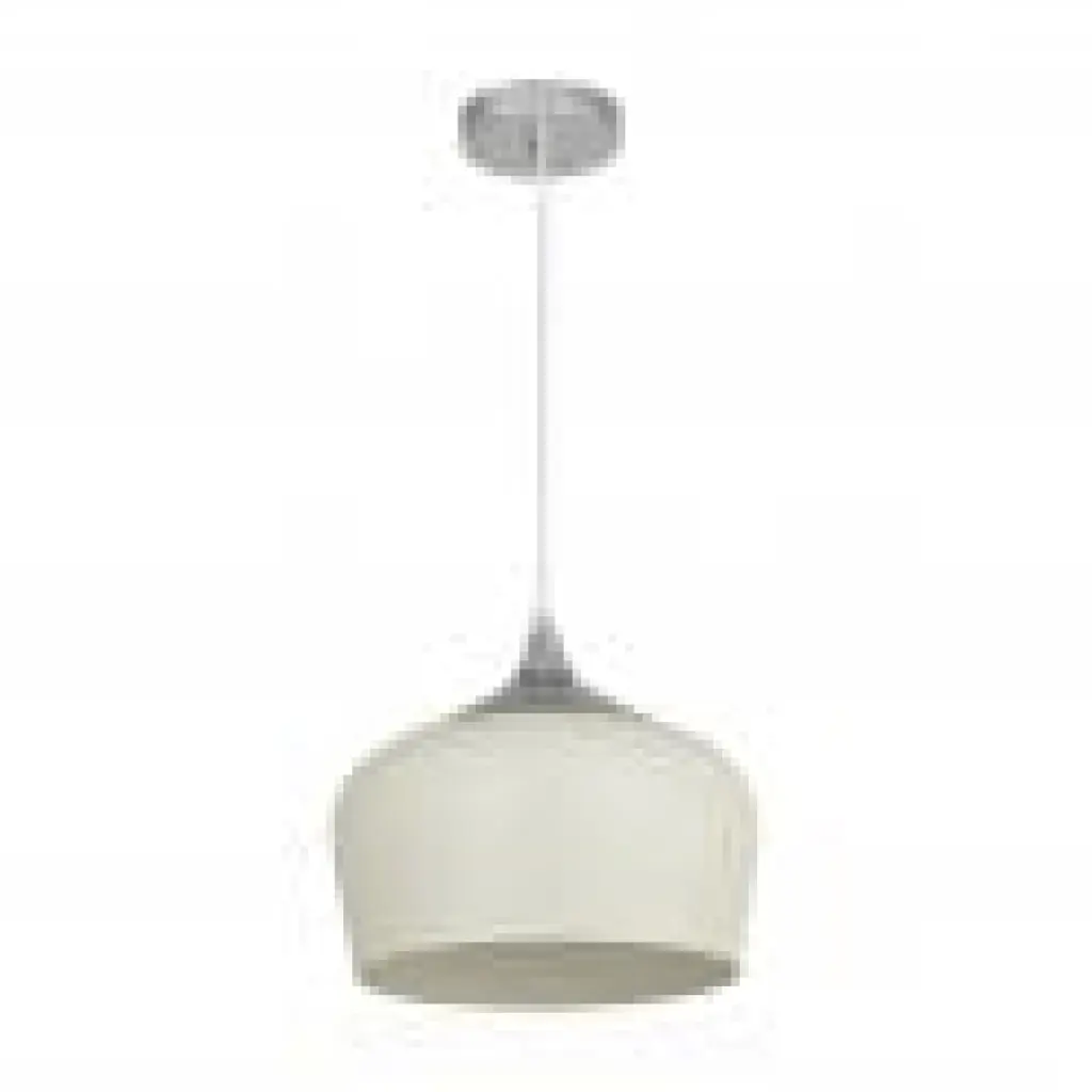 Modena 1 Light Cream Metal Pendant