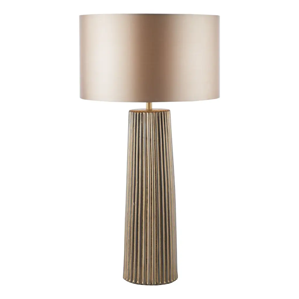 Myla Bronze Ceramic Table Lamp C/W Shade