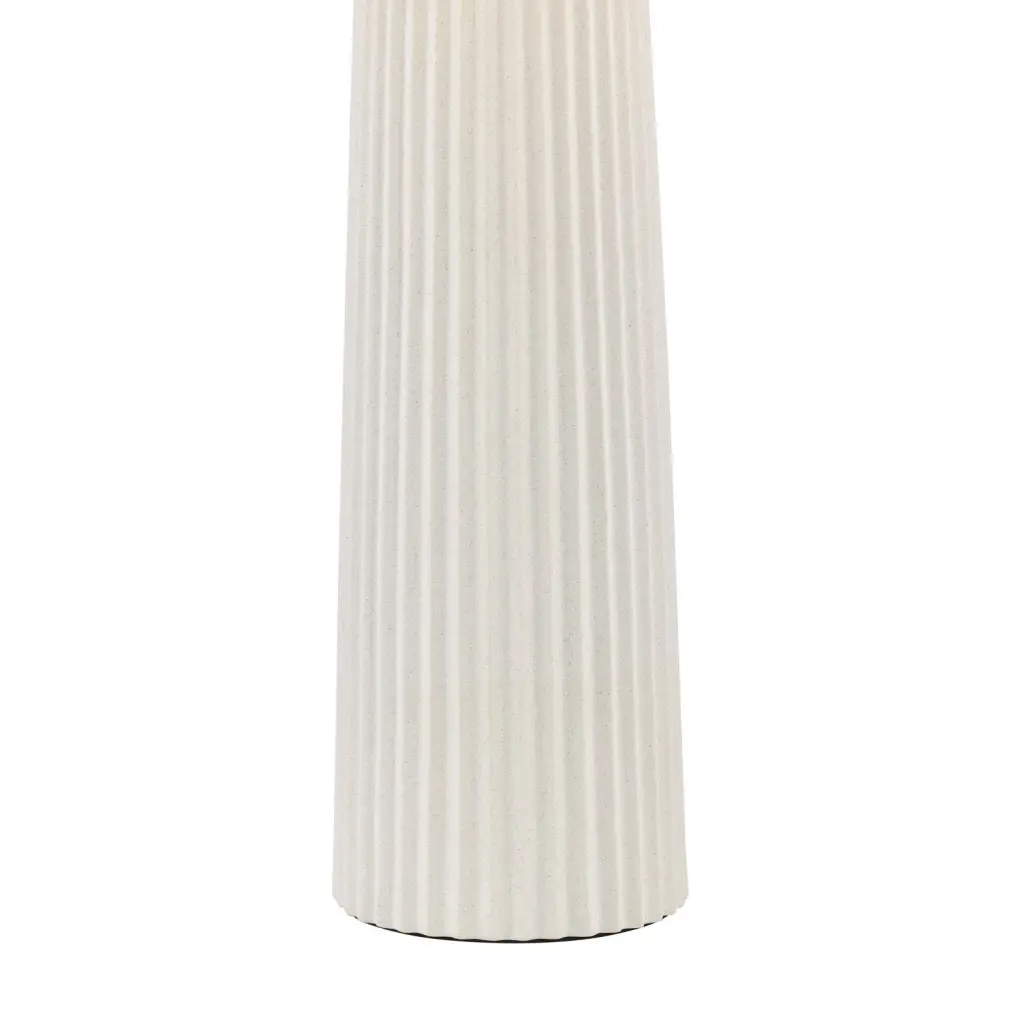 Myla White Ceramic Table Lamp C/W Shade