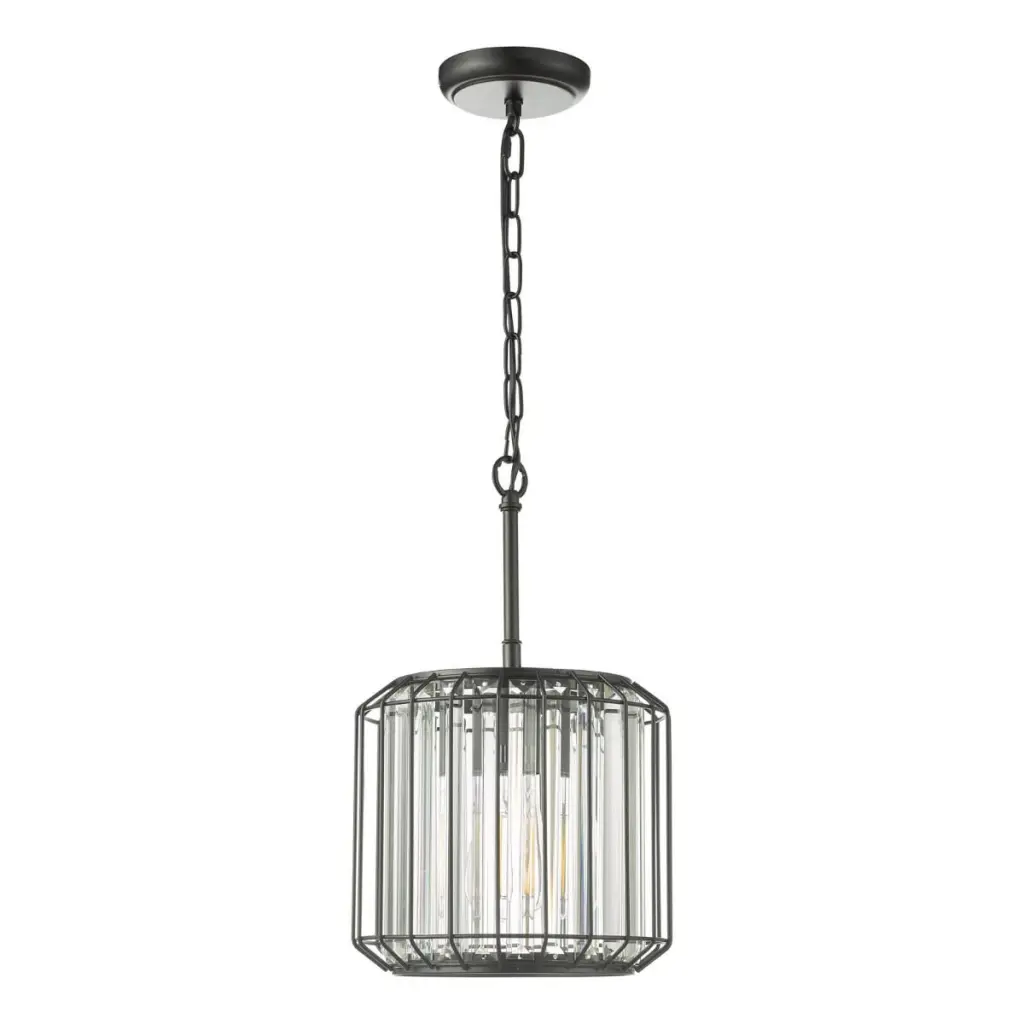 Naeva Single Black Crystal Pendant