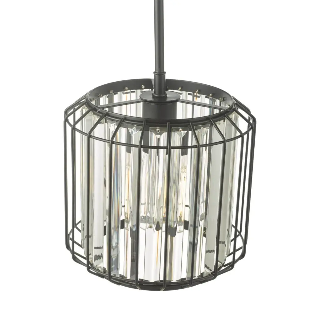 Naeva Single Black Crystal Pendant