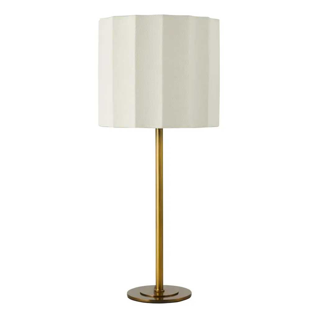 Noura Bronze Table Lamp C/W Ivory Shade