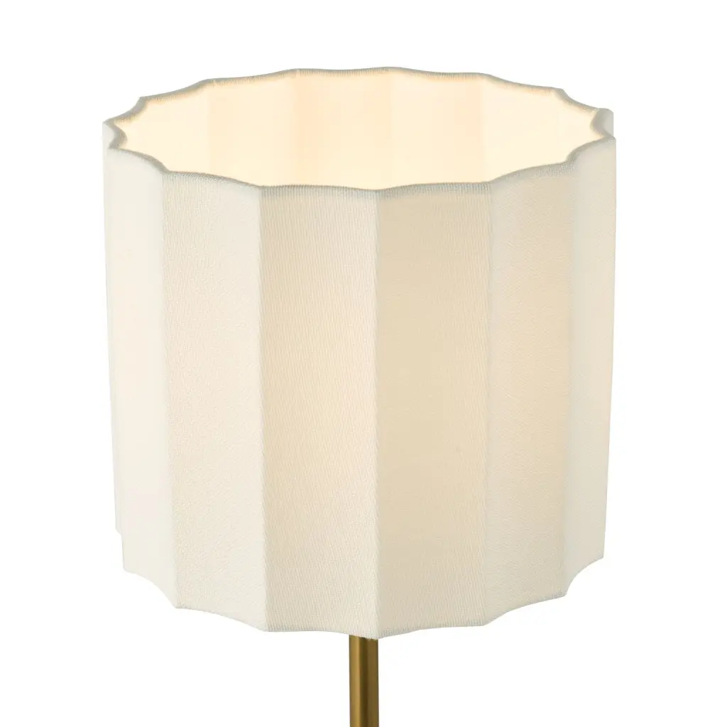 Noura Bronze Table Lamp C/W Ivory Shade