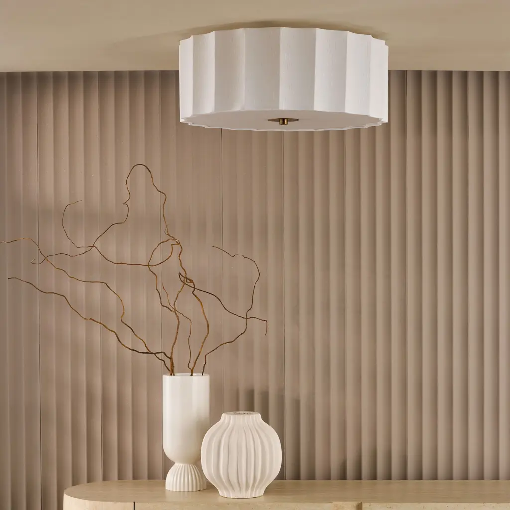 Noura Ivory & White Flush Fitting