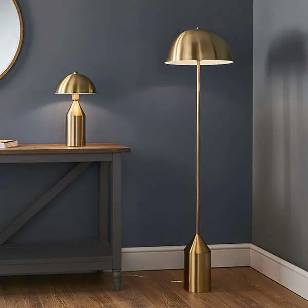Nova Floor Lamp in Antique Brass Finish
