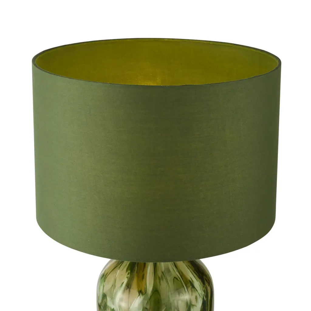 Nuria Green Table Lamp C/W Shade