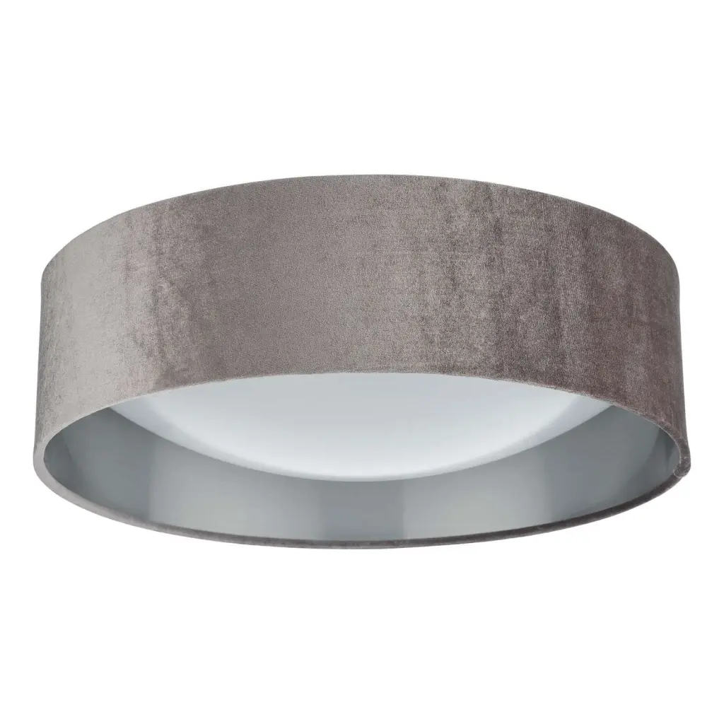 Nysa 2 Light 40cm Flush Fitting with Mink Velvet Shade
