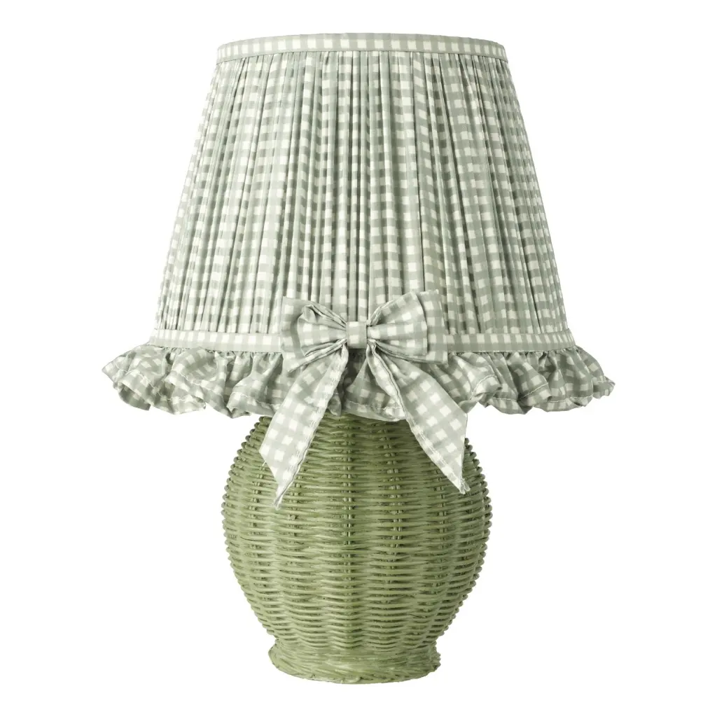 Omer Green Table Lamp C/W Shade