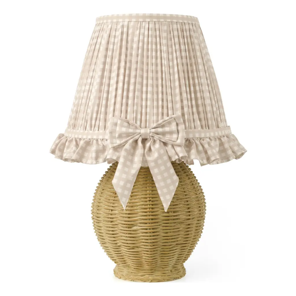 Omer Taupe Table Lamp C/W Shade