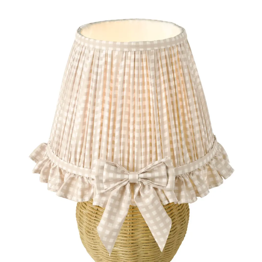 Omer Taupe Table Lamp C/W Shade