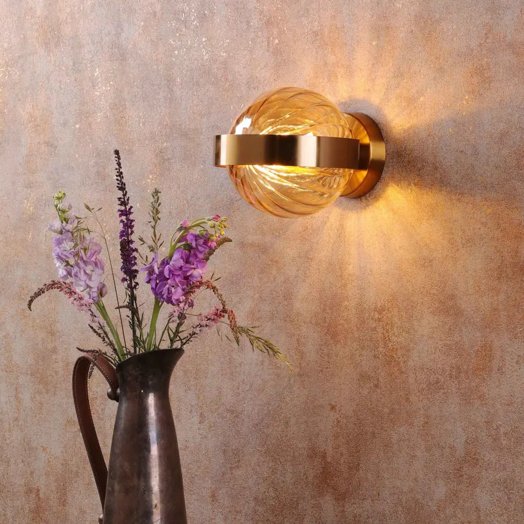 Ophira Antique Gold Wall Light