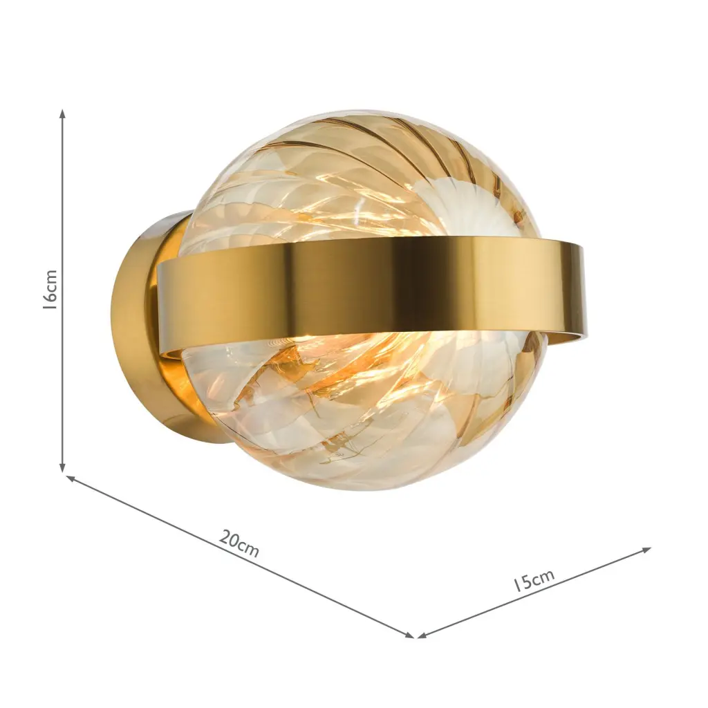 Ophira Antique Gold Wall Light