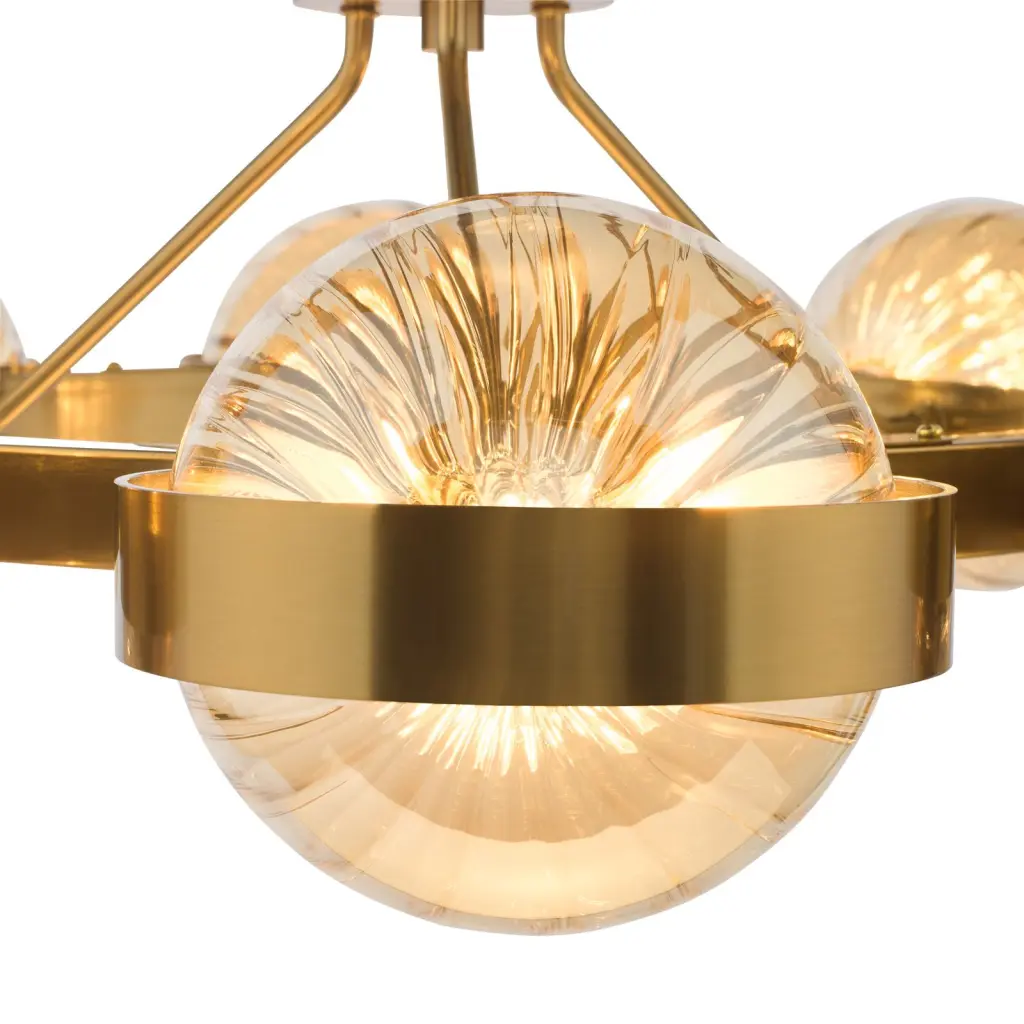 Ophira Antique Gold 8 Light Ceiling Pendant