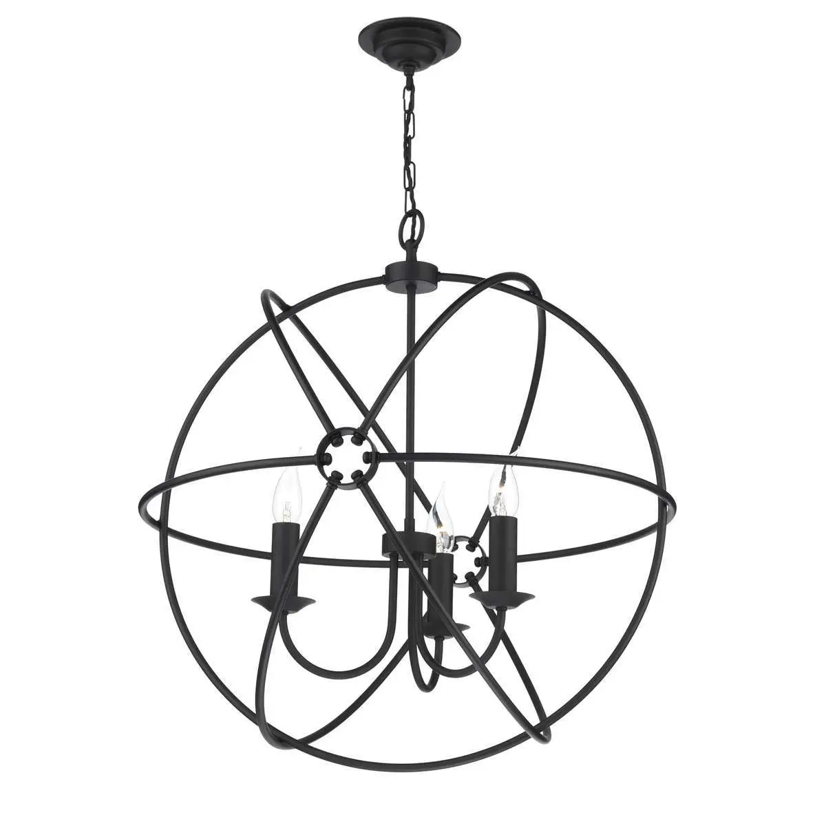 Orb Bespoke 3 Light 600mm Pendant (Choice of Colours)